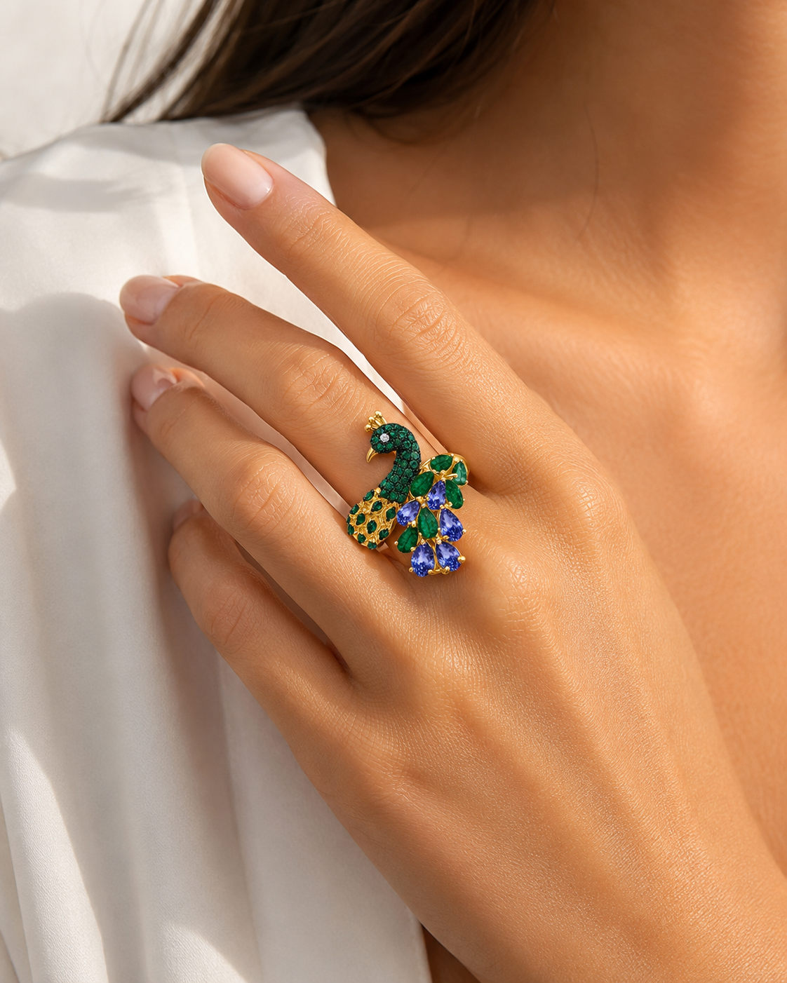 Royal Peacock Ring