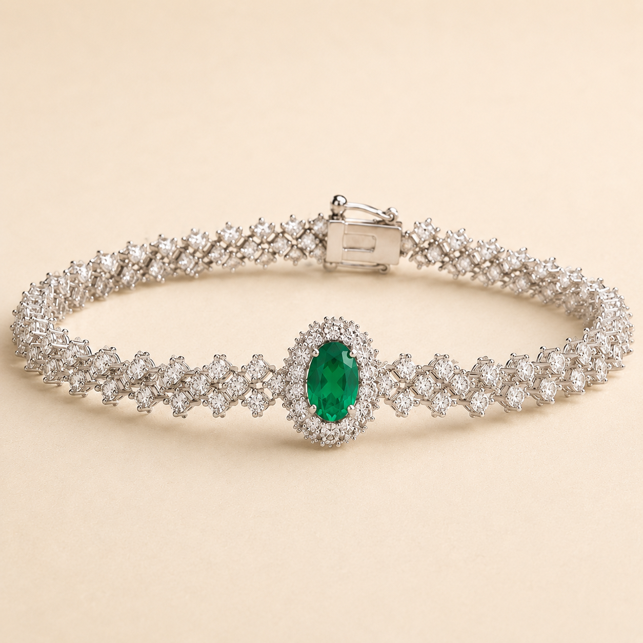 Heirloom Emerald & Diamond Bracelet Emerald