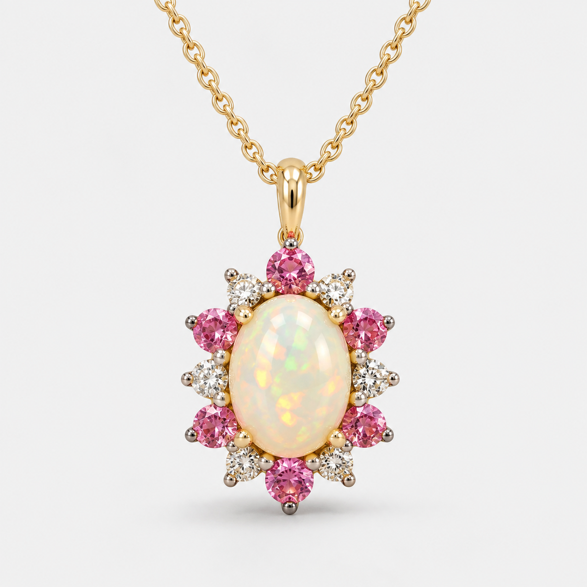 Spring Garden Opal Necklace