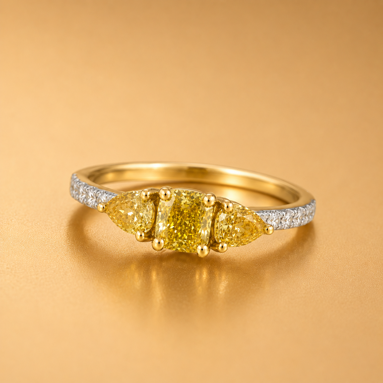 Yellow Diamond Promise Ring Yellow Diamond