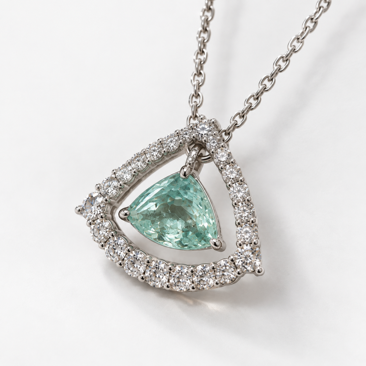 Glacier Eye Certified Paraiba Necklace