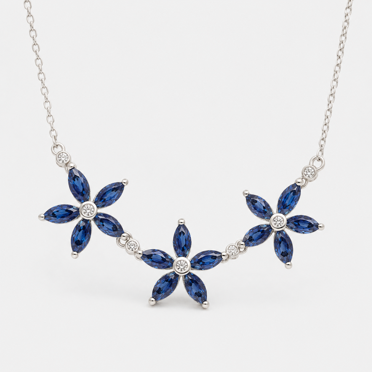 Dripping in Daisys sapphire Necklace