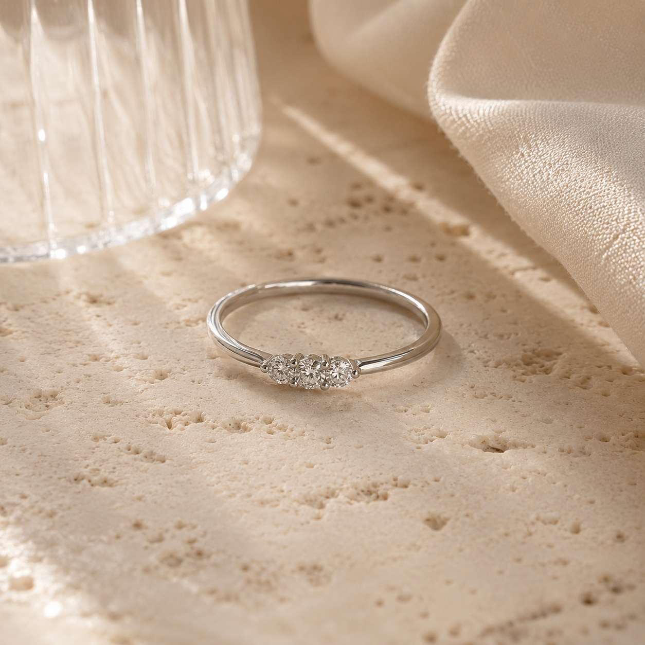 Baby Diamond Ring White Diamond