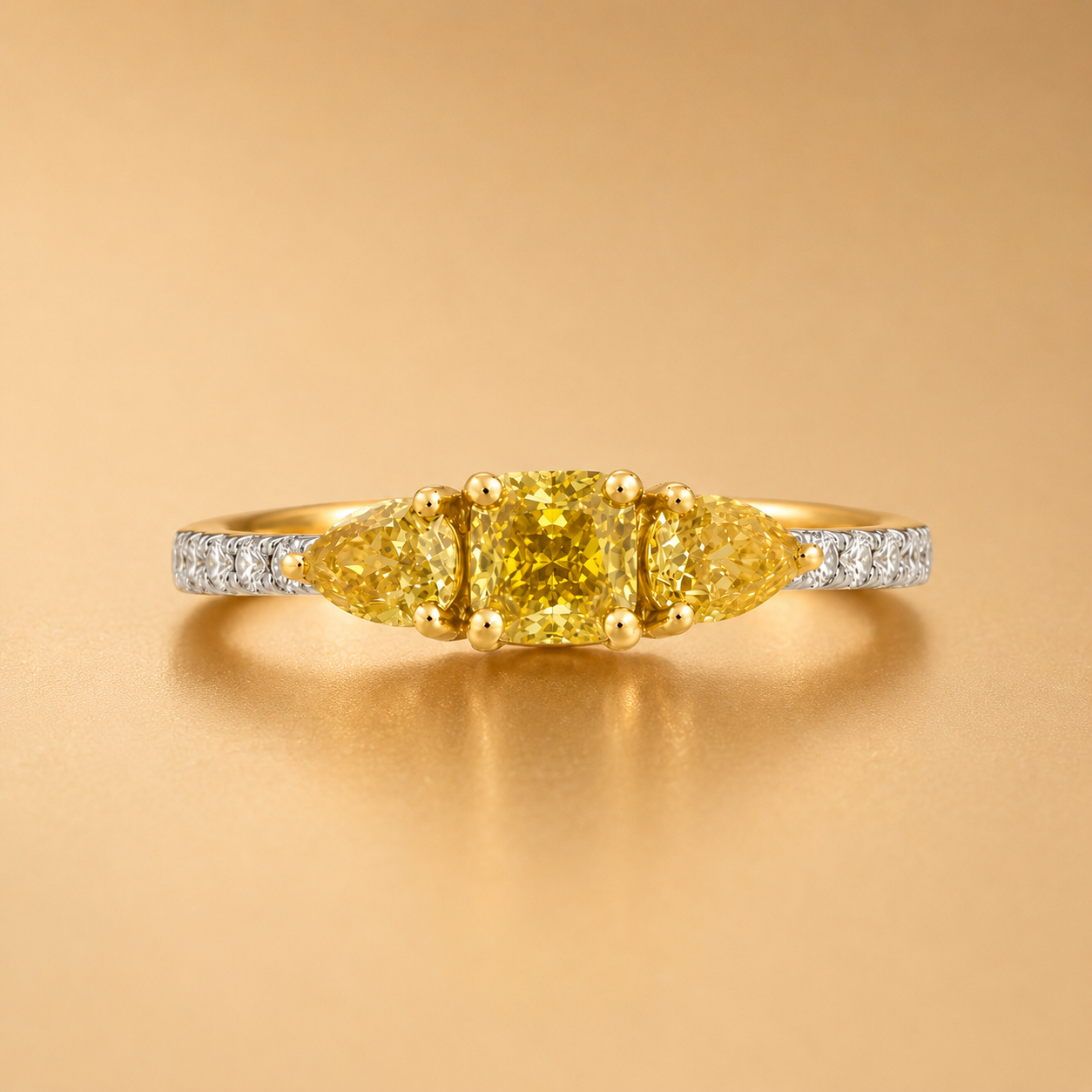 Yellow Diamond Promise Ring Yellow Diamond