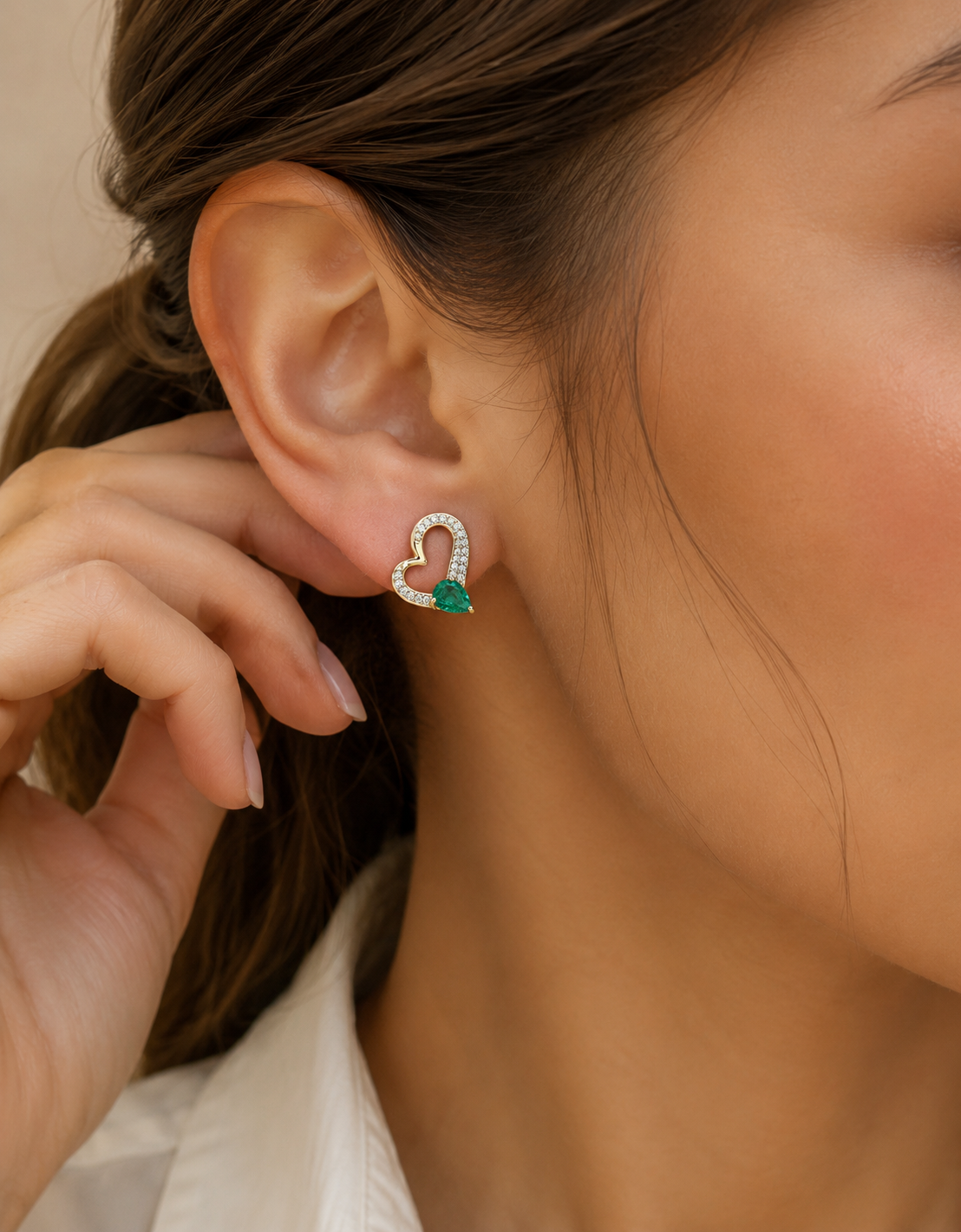 EverGreen Love Studs hearts