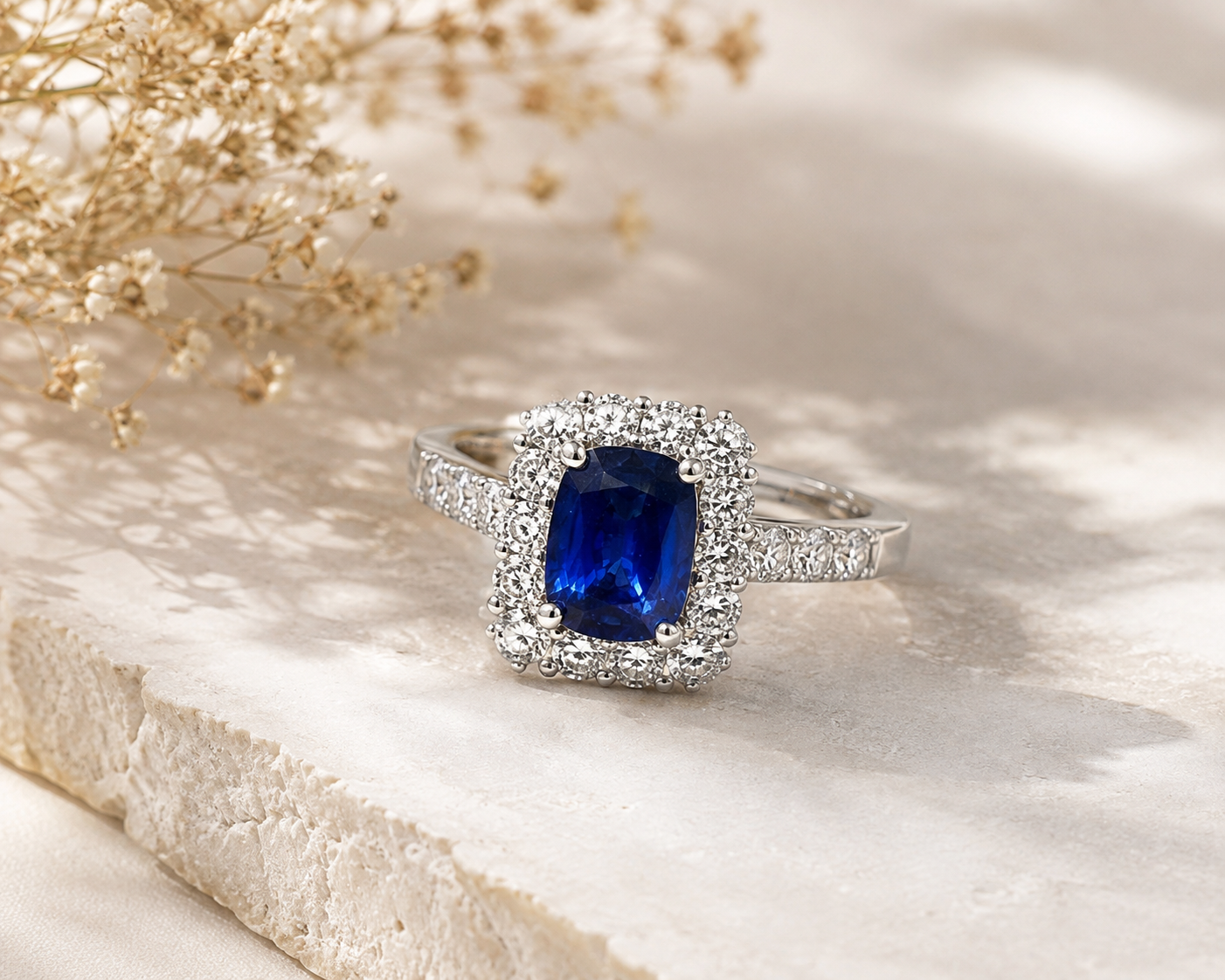 Deep Sea Ceylon Sapphire Ring