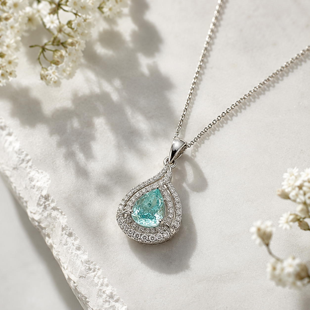 GIA Certified Wrapped Paraiba Necklace