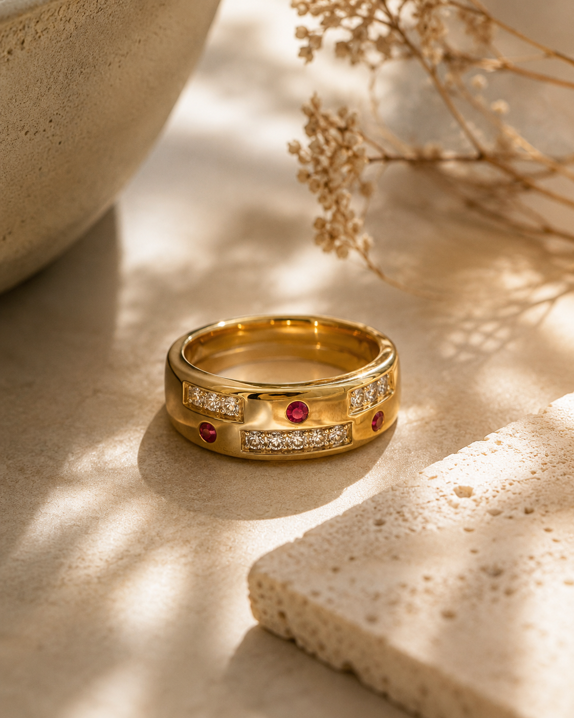 Dominion Ruby & Diamond Band Ruby