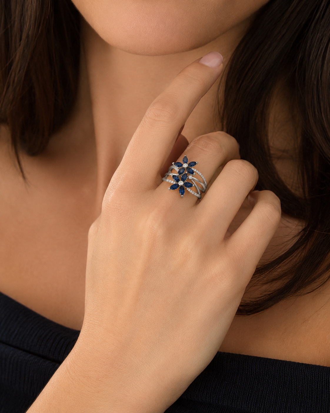 Dripping in Daisys Sapphire Ring