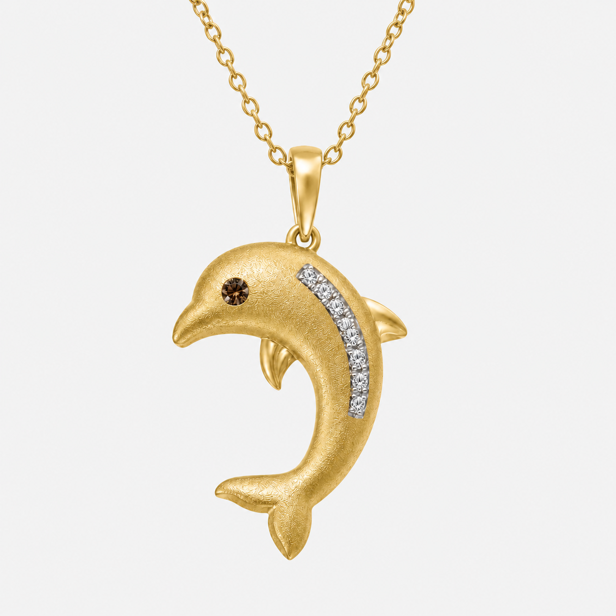 Dolphin Diamond Pendant Necklace Legacy Of The Wild