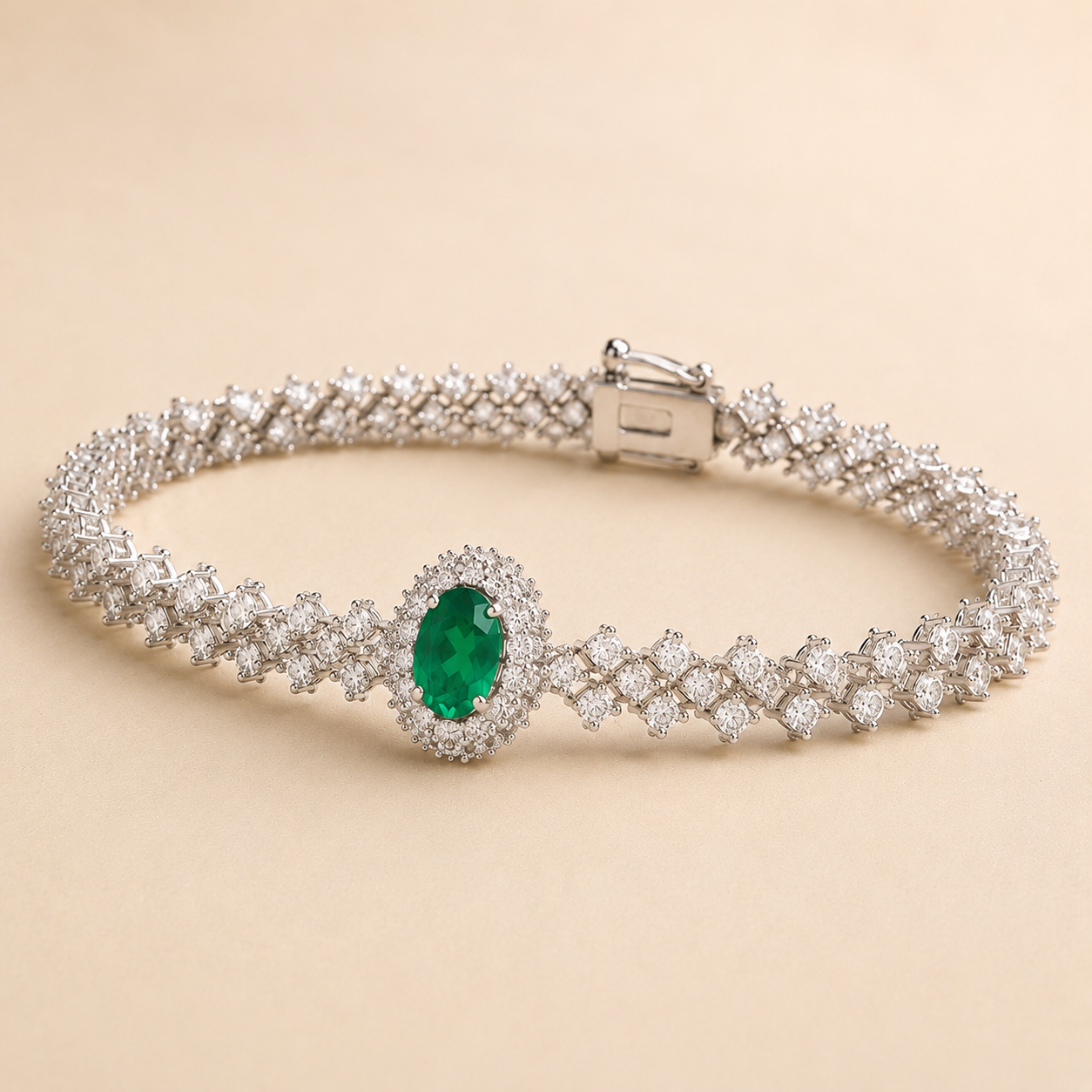 Heirloom Emerald & Diamond Bracelet Emerald