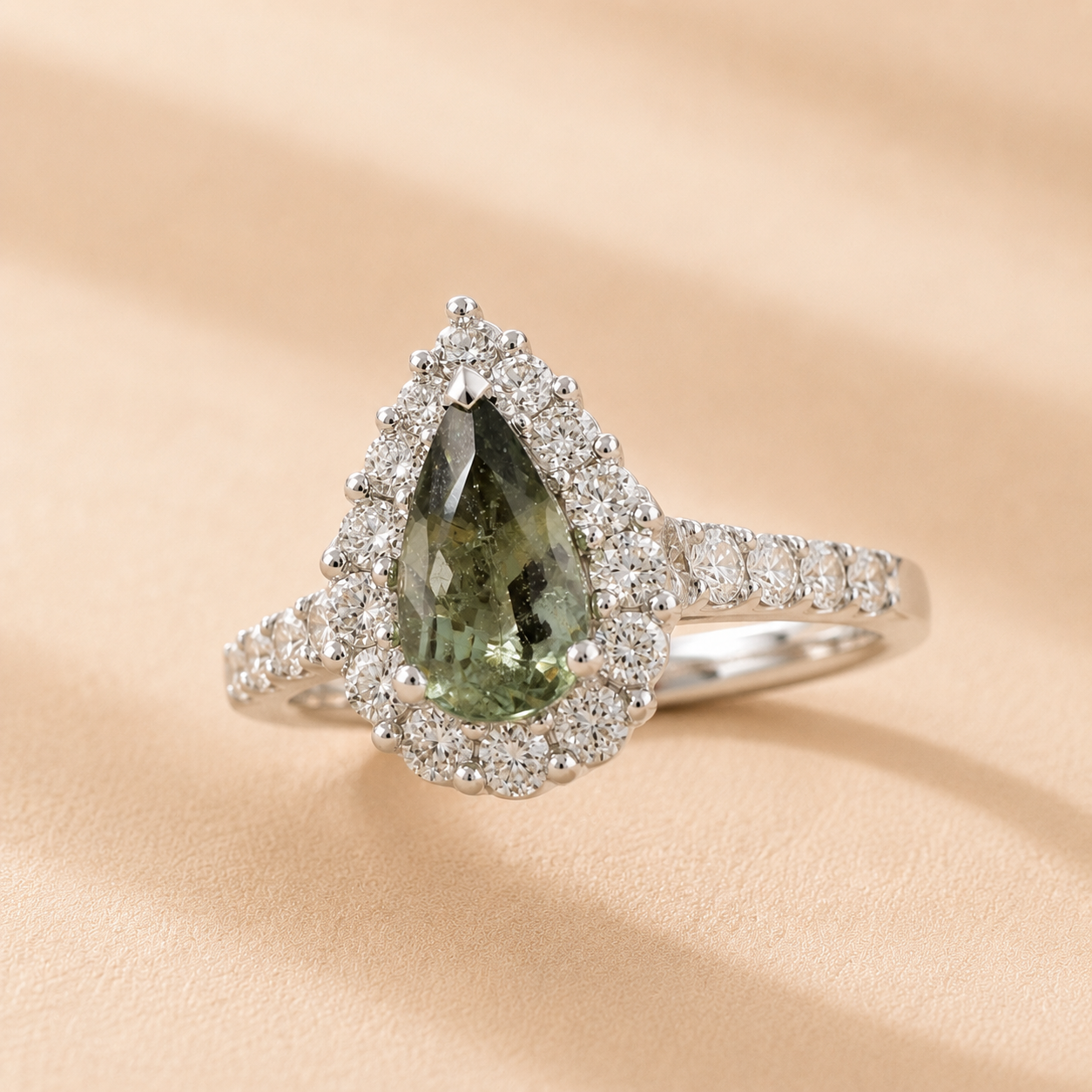 Pear Princess Alexandrite Ring