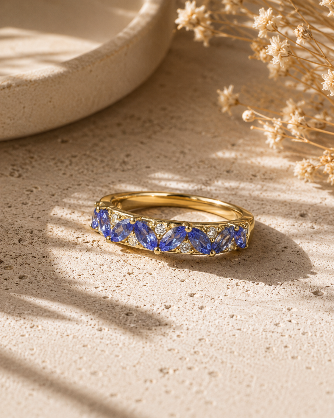 Up and Down Marquise Tanzanite Ring Tanzanite