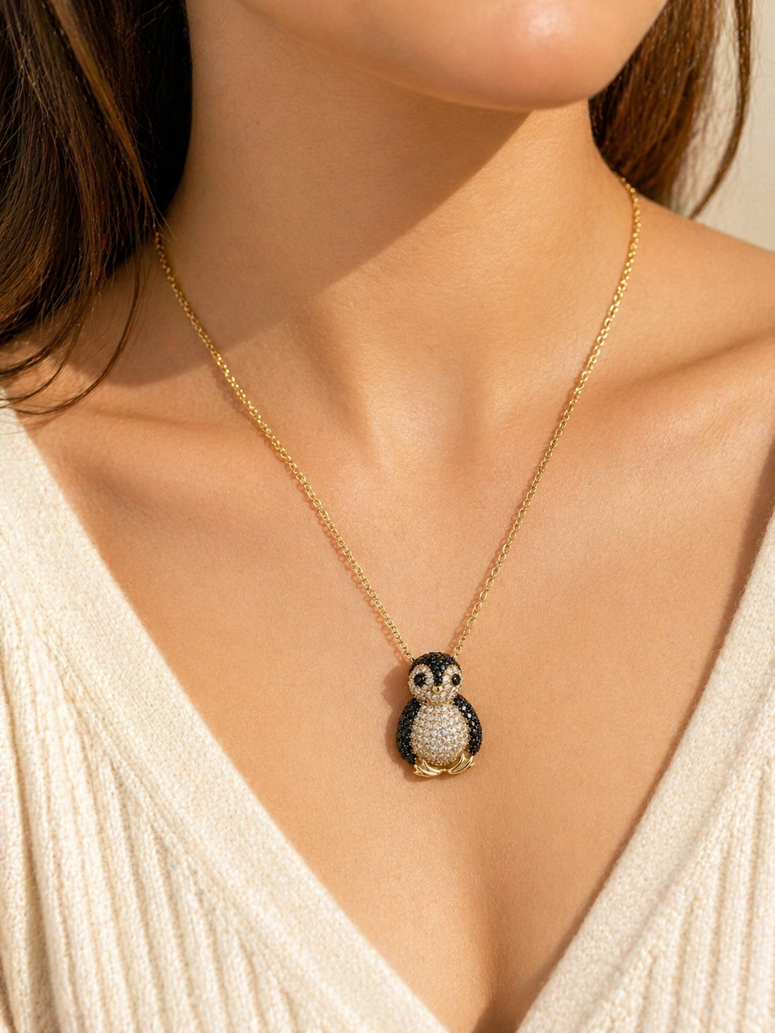 Diamond Penguin Necklace KALLATI