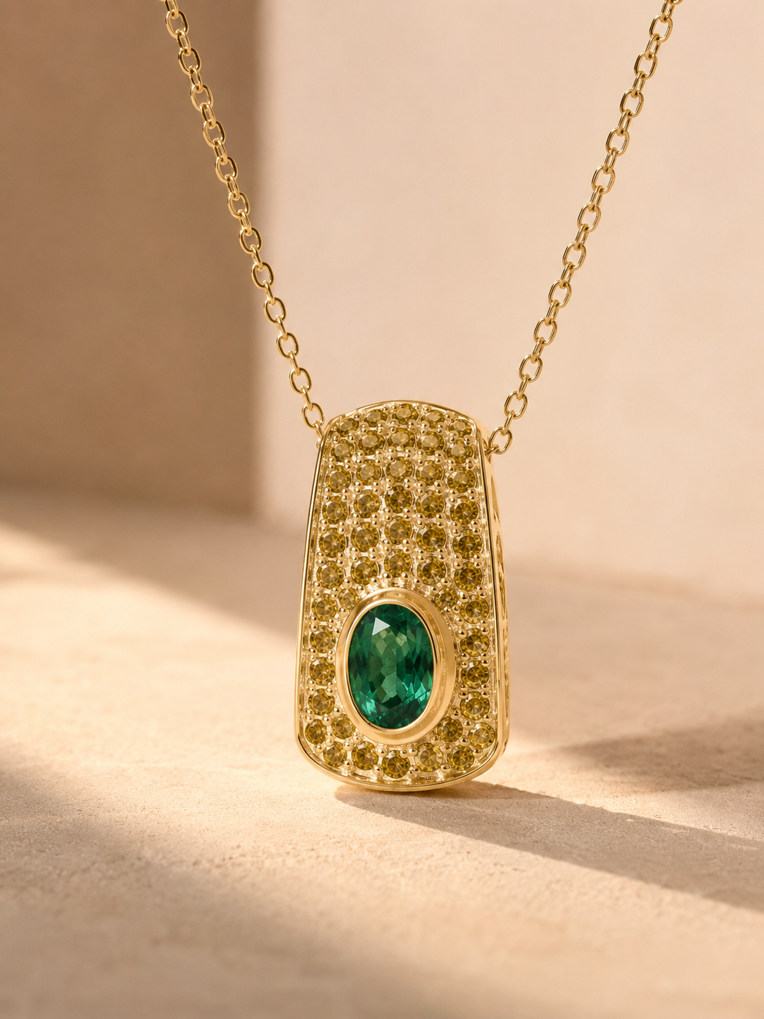 Sunlit Emerald Pendant Emerald