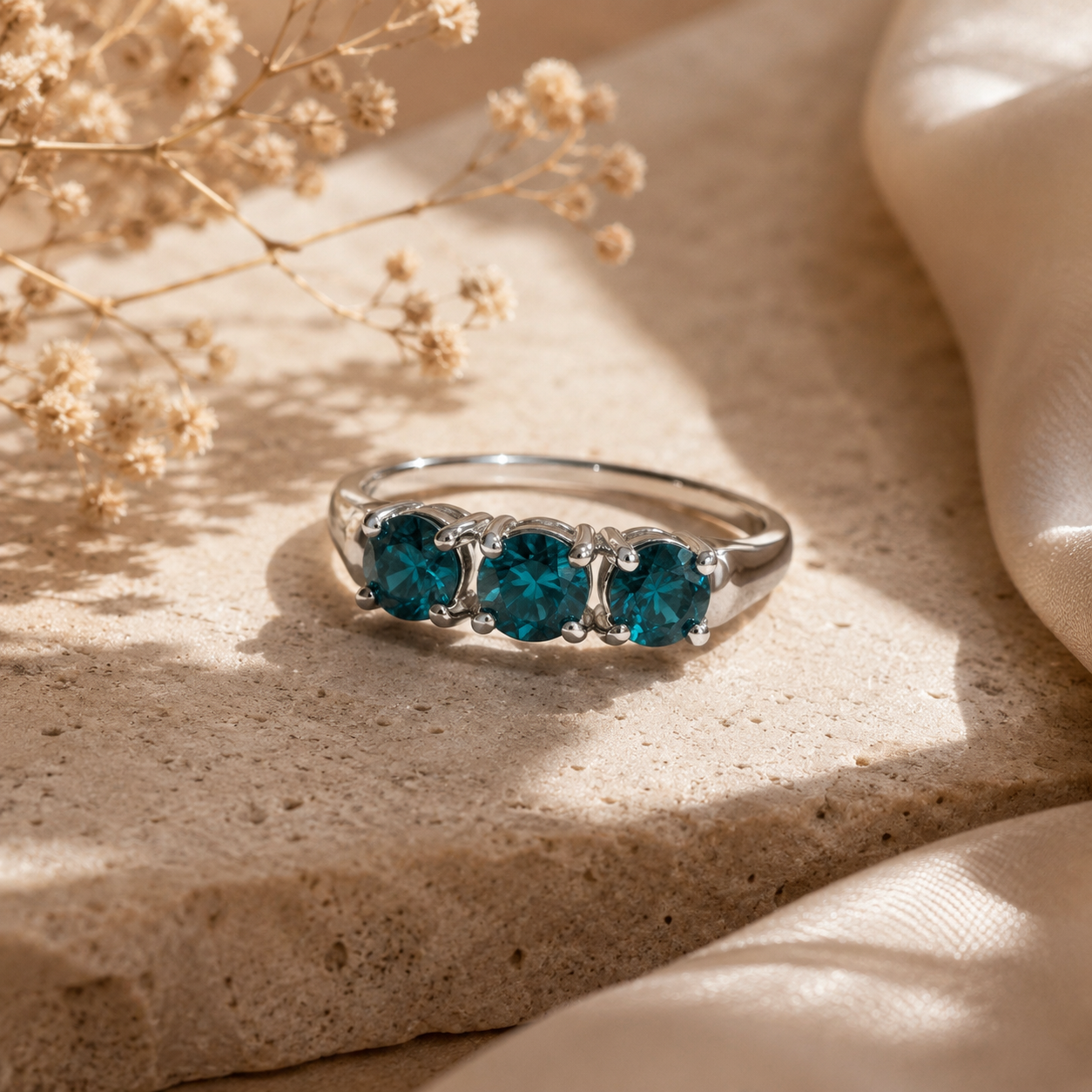 Bold Blue Diamond Stacker blue diamond