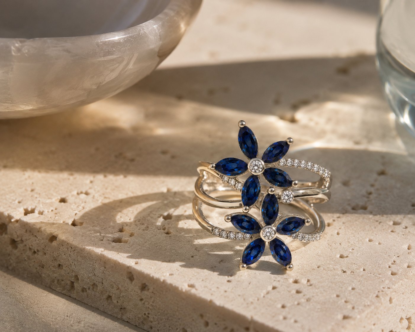Dripping in Daisys Sapphire Ring