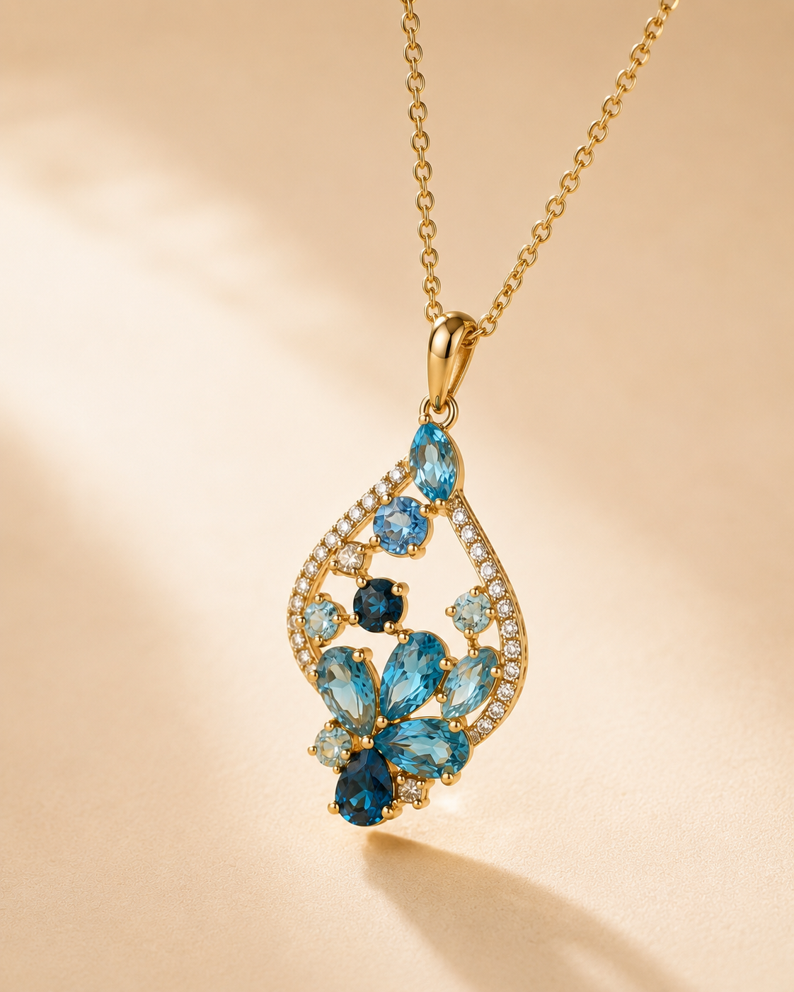 Into the Garden Blue Topaz Pendant BLUE TOPAZ