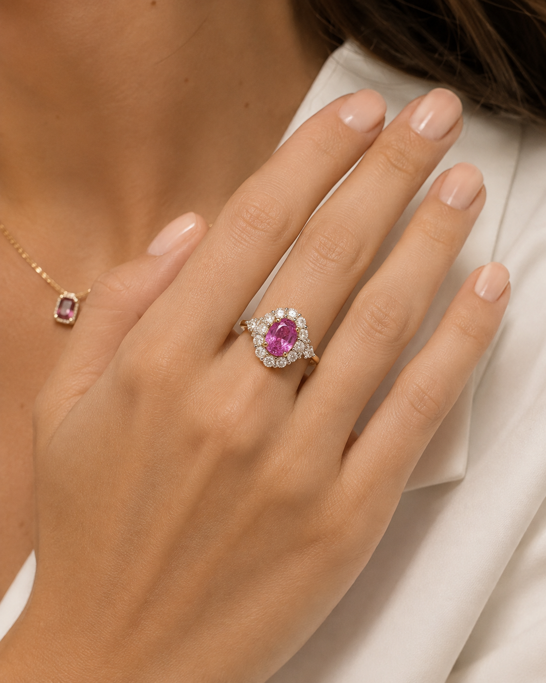 Certified Pink Dream Non-Heat Ring