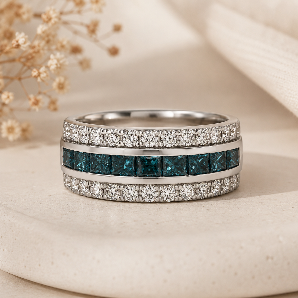 1.60 CTW Blue Diamond Legendary Ring blue diamond
