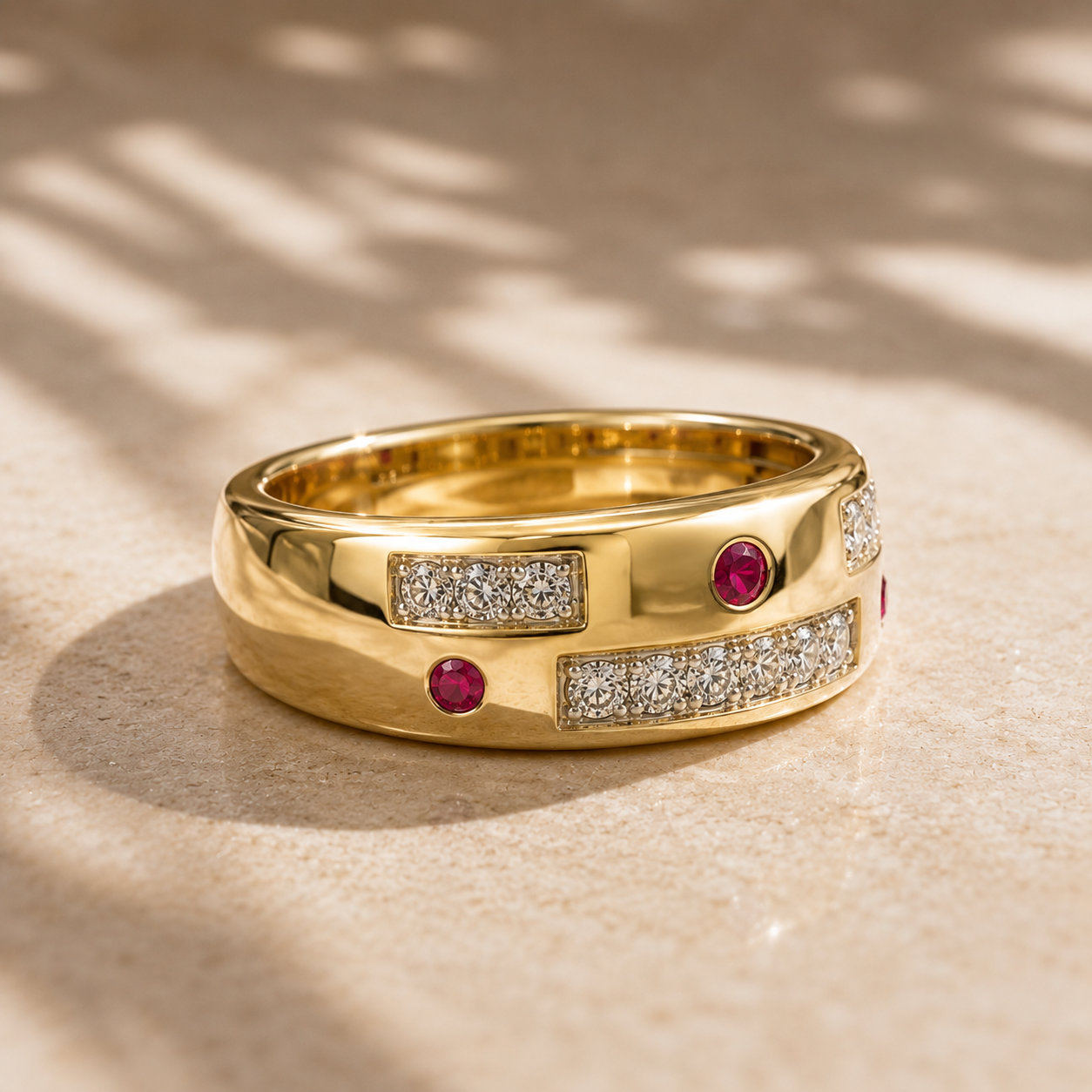 Dominion Ruby & Diamond Band Ruby