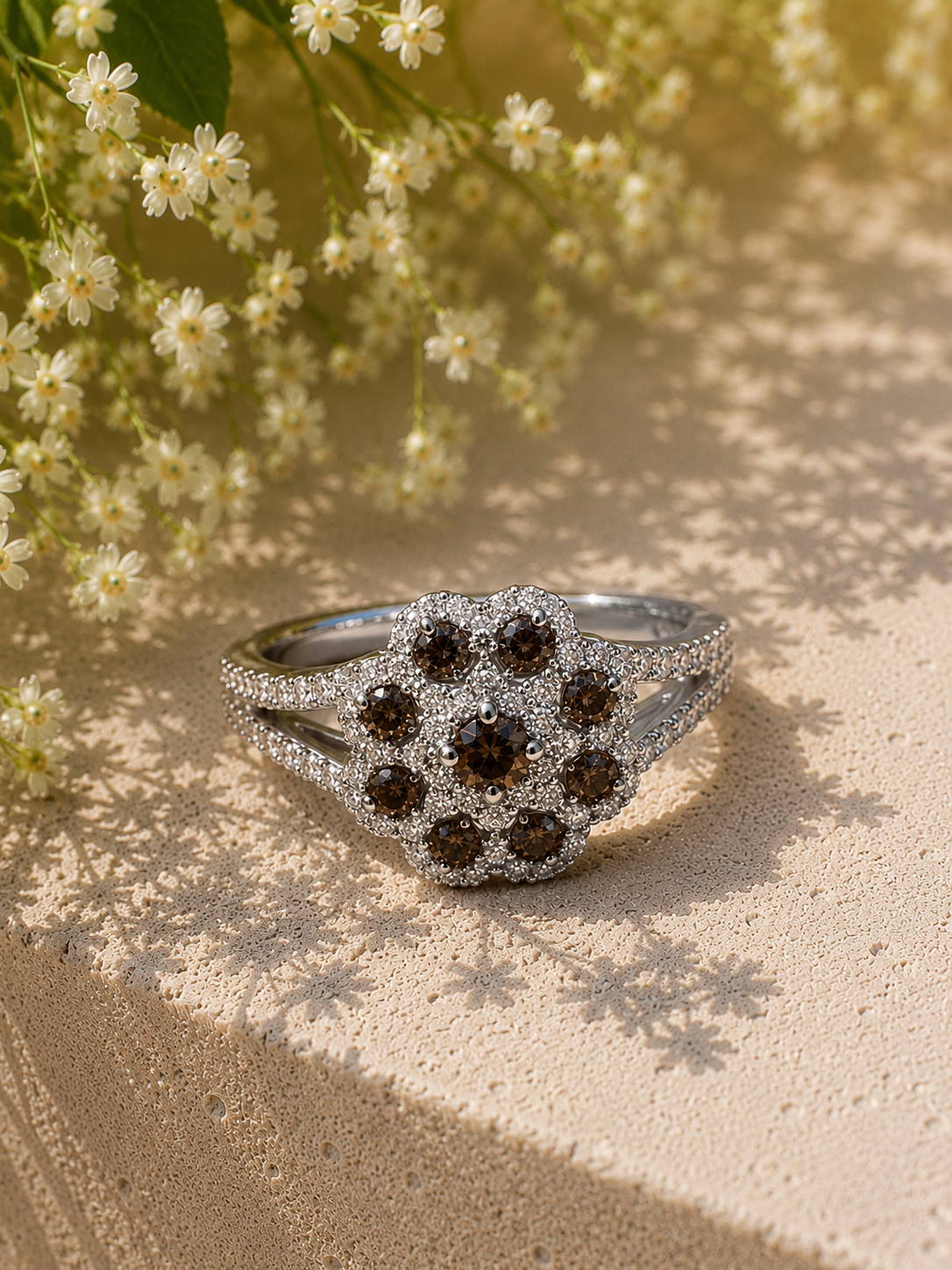 Coco Diamond Floral Ring Coco Diamonds