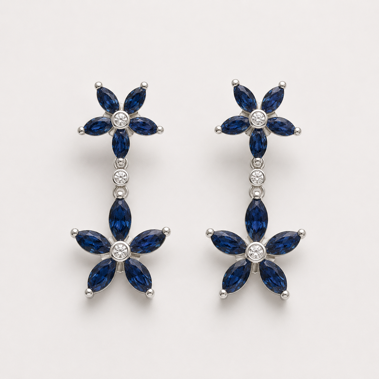 Dripping in Daisys Sapphire Earrings