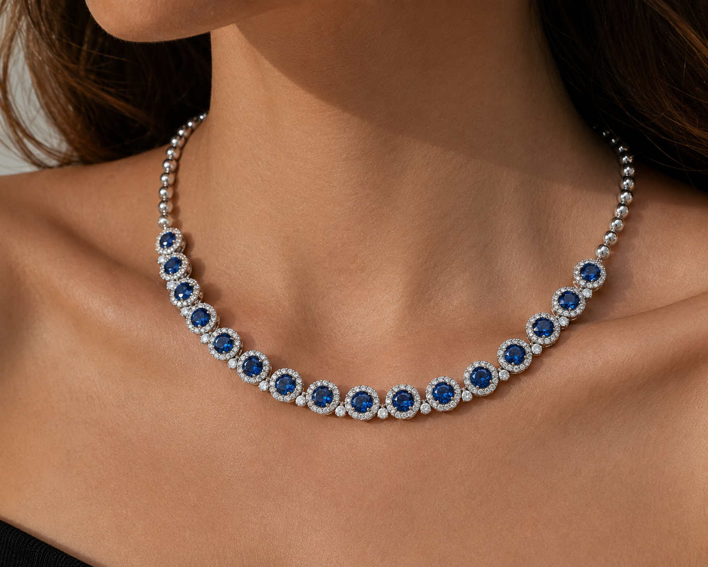 Blue Royalty Sapphire Necklace