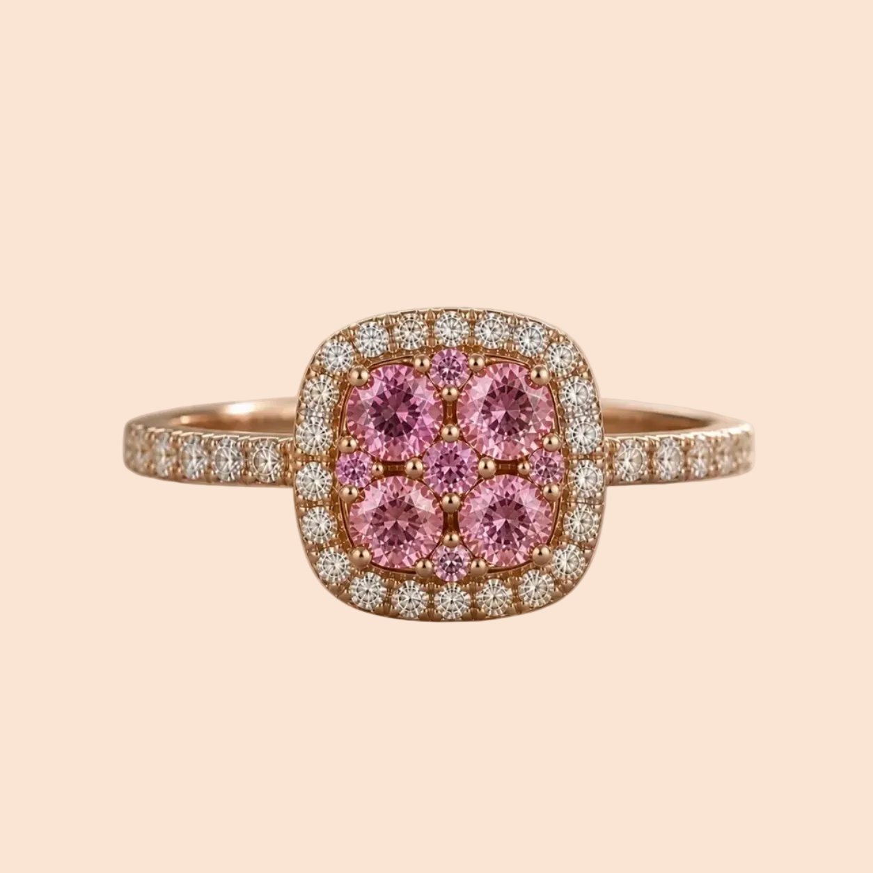 Pink Sapphire Mosaic Ring Signature