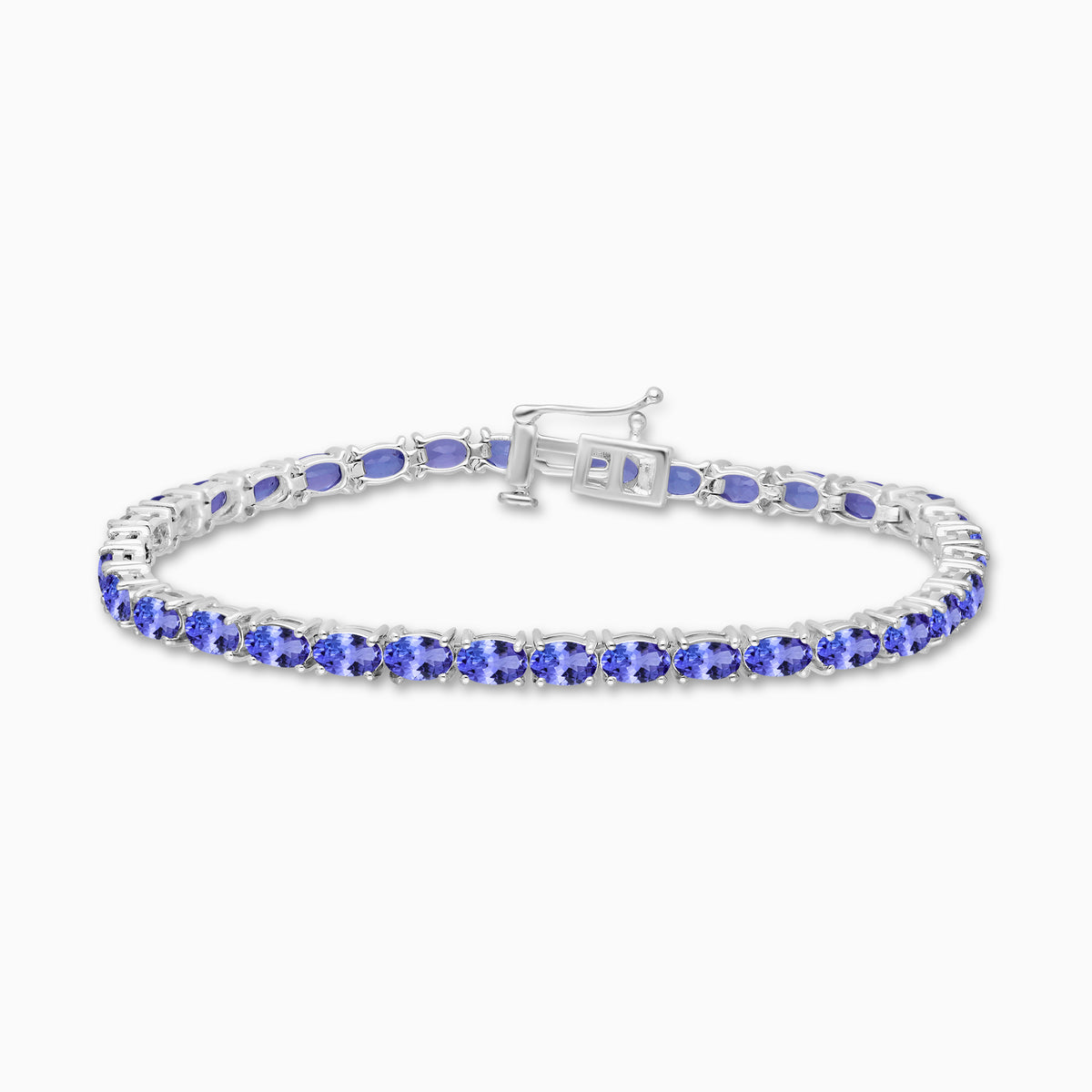 Silver Tanzanite Tennis Bracelet