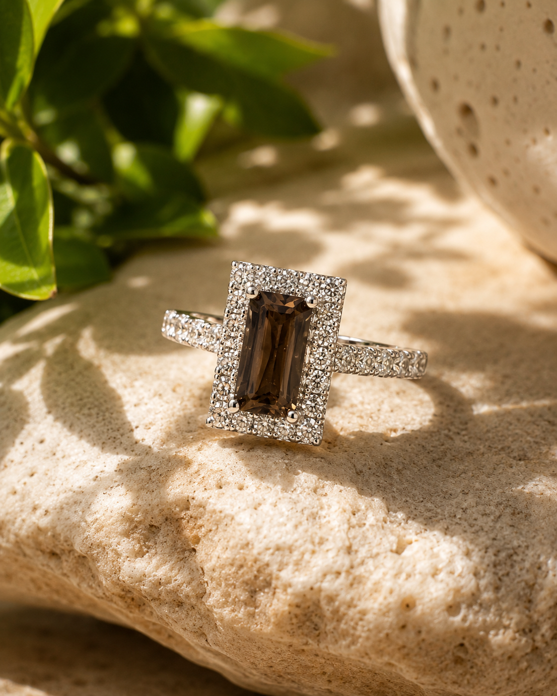 Tapered Baguette Alexandrite Ring