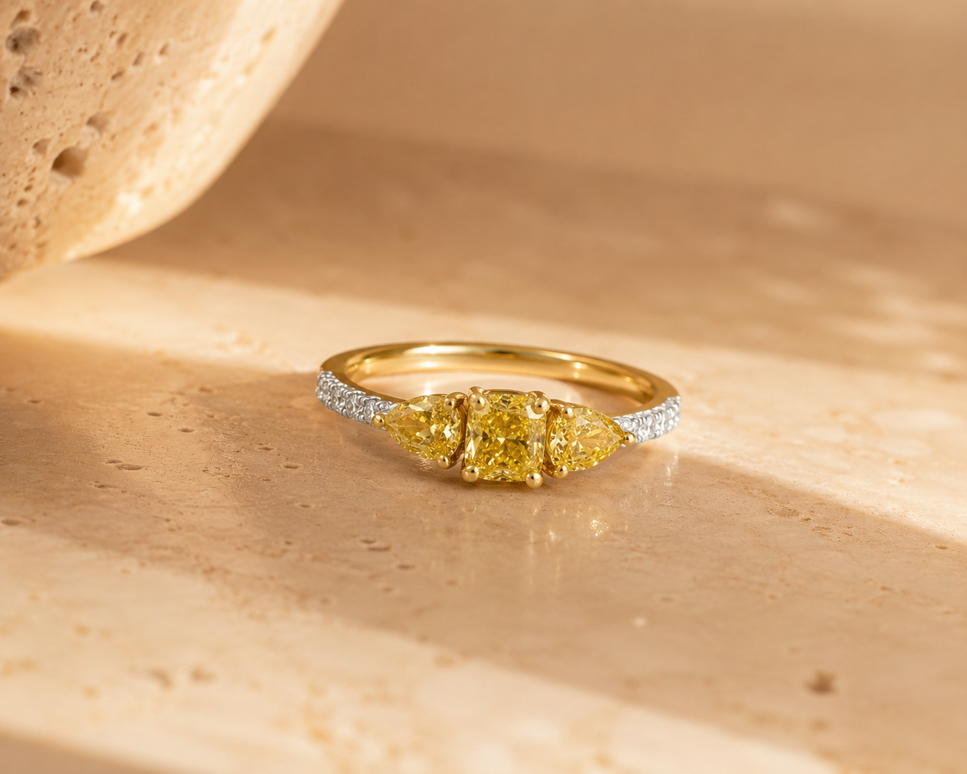 Yellow Diamond Promise Ring Yellow Diamond