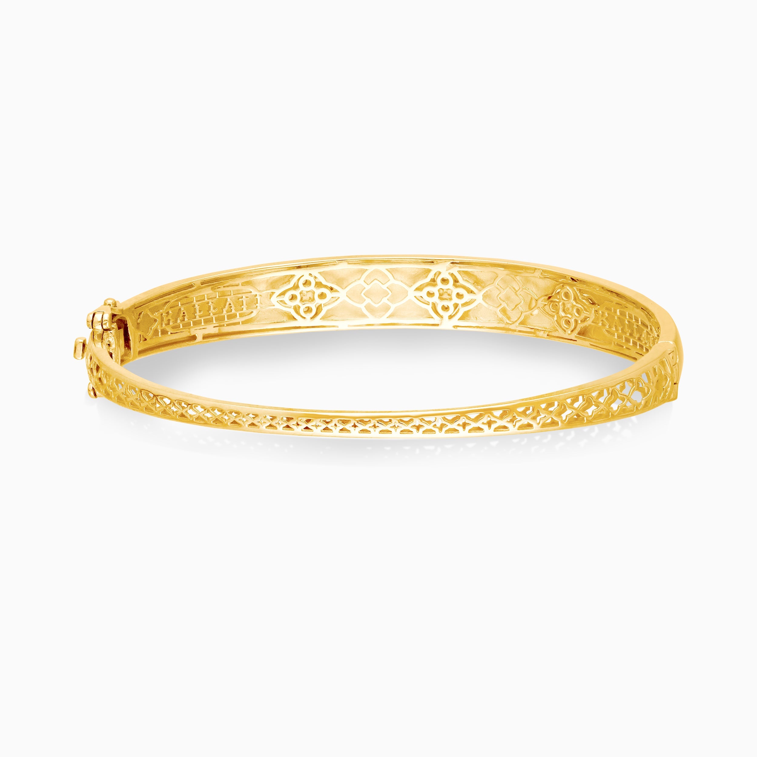Clover White Diamond Bangle