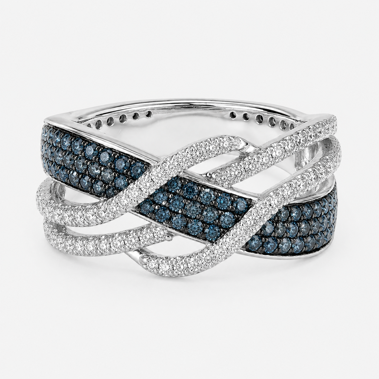 Changing Tides Blue Diamond Ring blue diamond