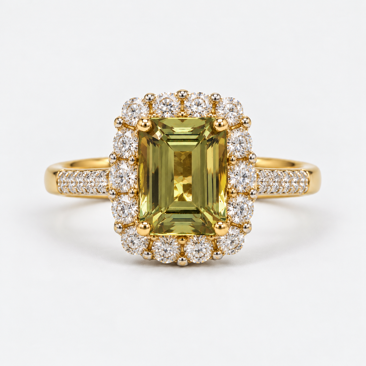 Emerald Isle Csarite & Diamond Ring