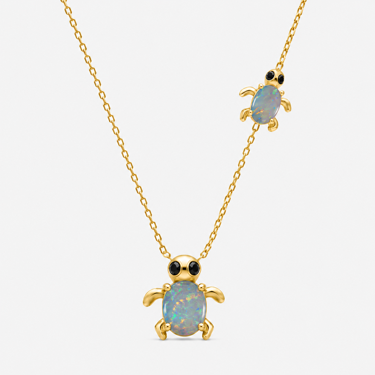 Baby Turtle Opal & Diamond Necklace Legacy Of The Wild