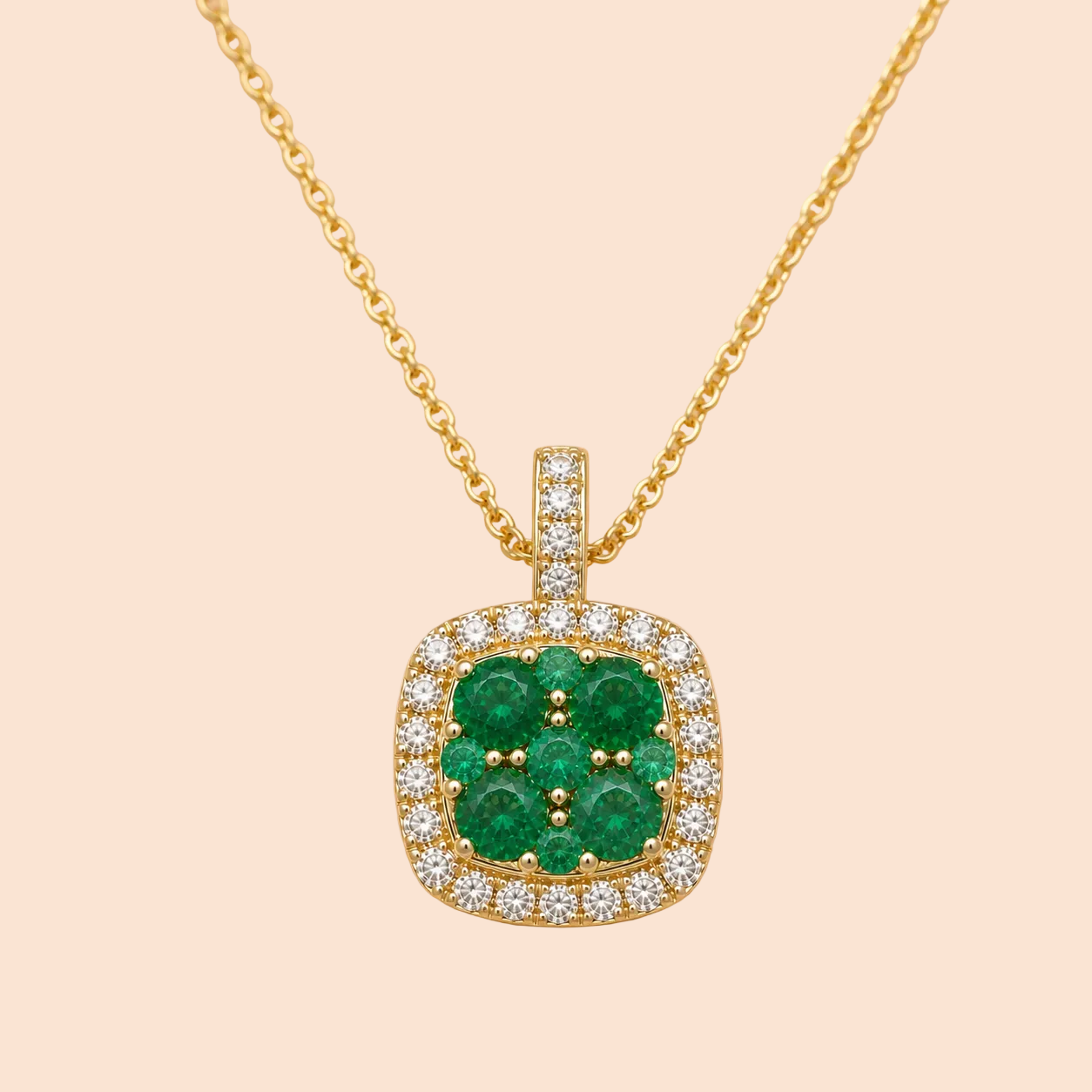 Emerald Mosaic Pendant Signature