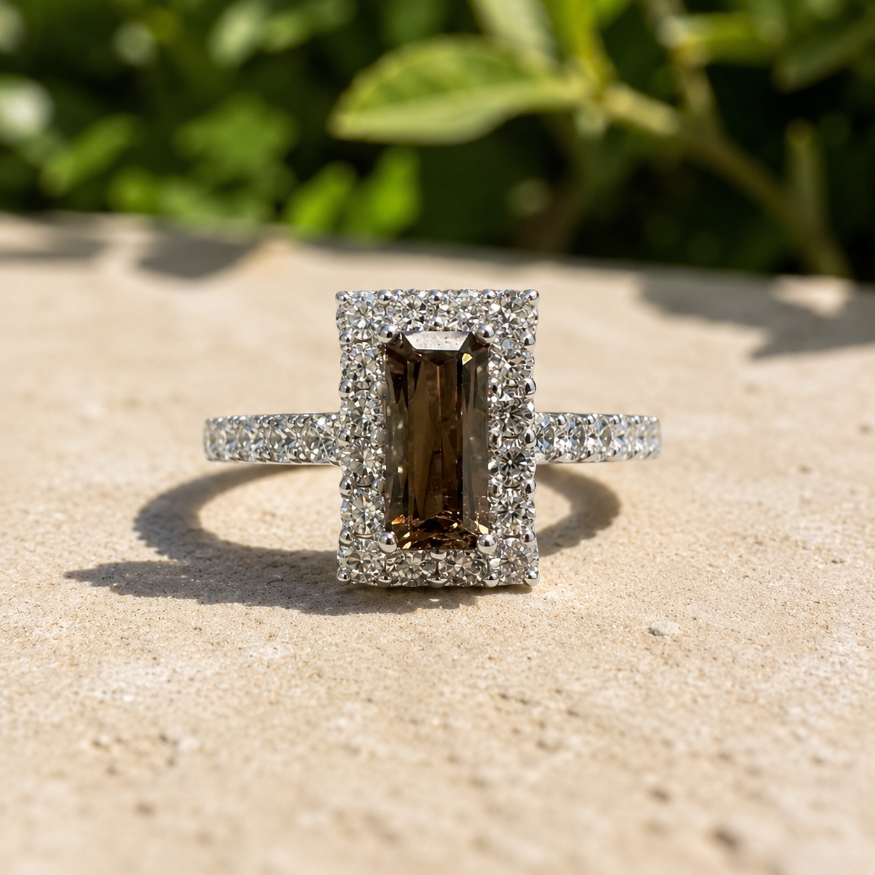 Tapered Baguette Alexandrite Ring
