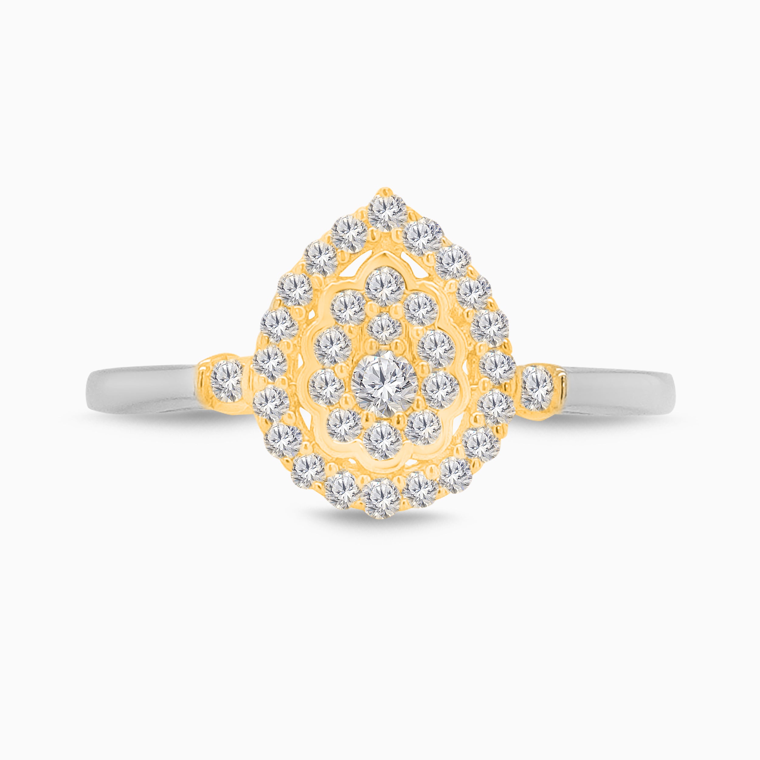 Ray of Sunshine Cluster Ring