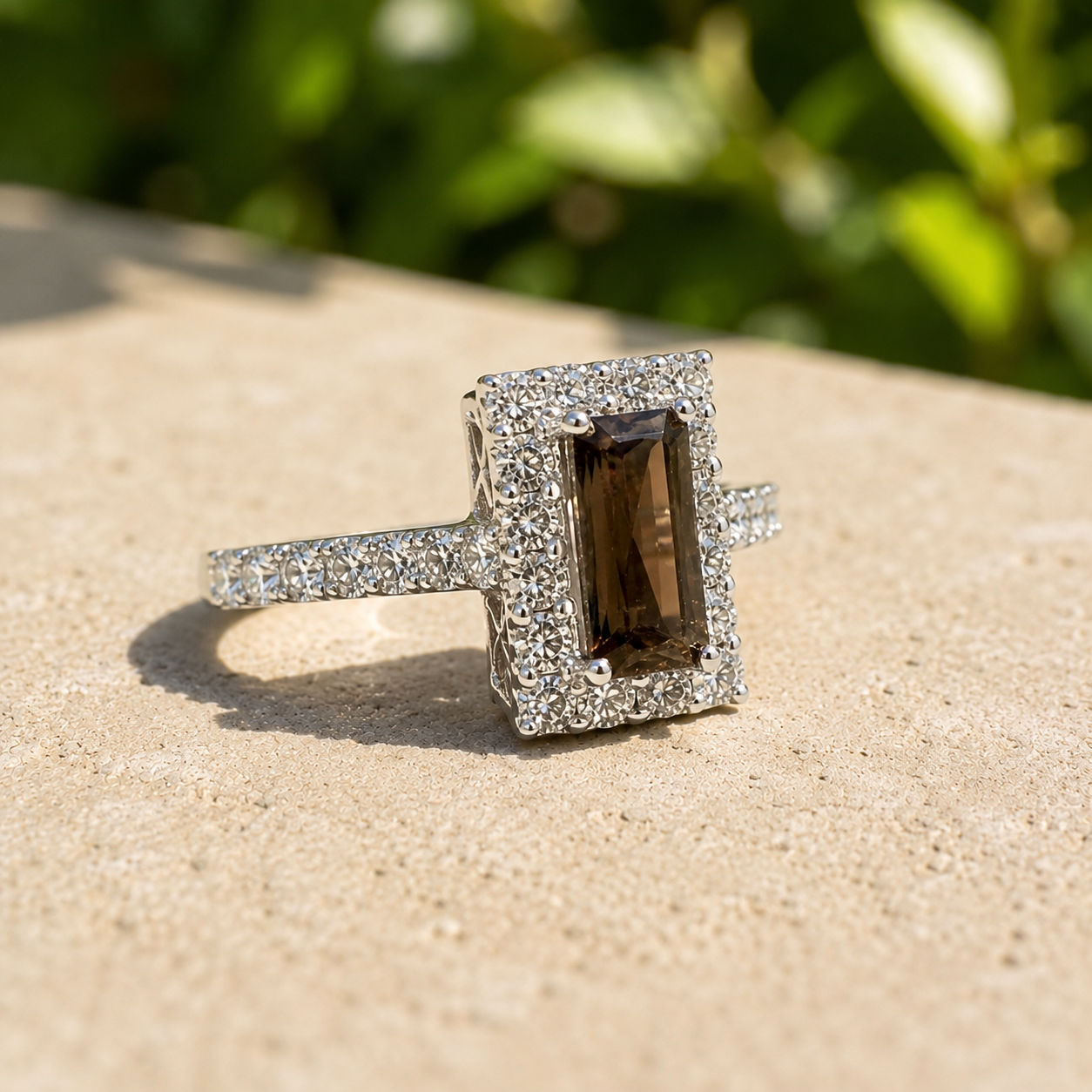 Tapered Baguette Alexandrite Ring
