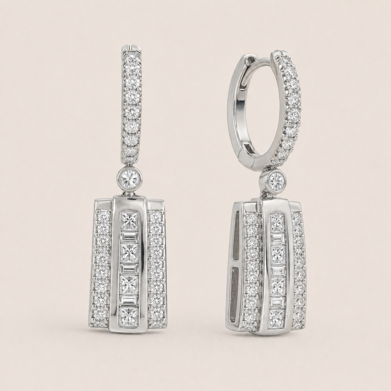 Legendary Diamond Dangle Huggies LEGENDARY