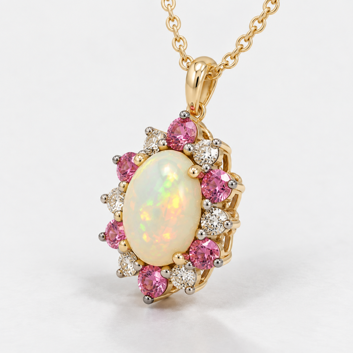 Spring Garden Opal Necklace