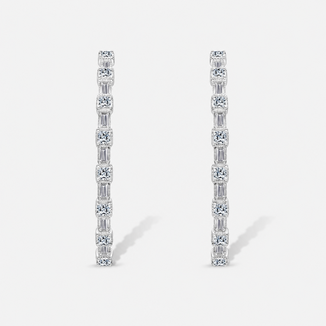 Large Legendary Diamond Hoops Bespoke