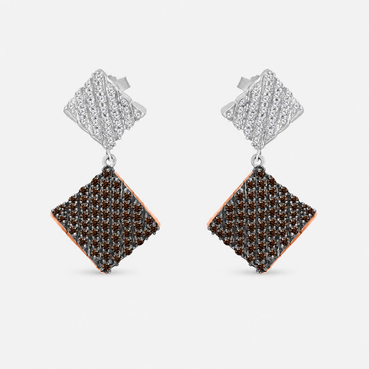 Dangling Duo Diamond Earrings Coco Diamonds