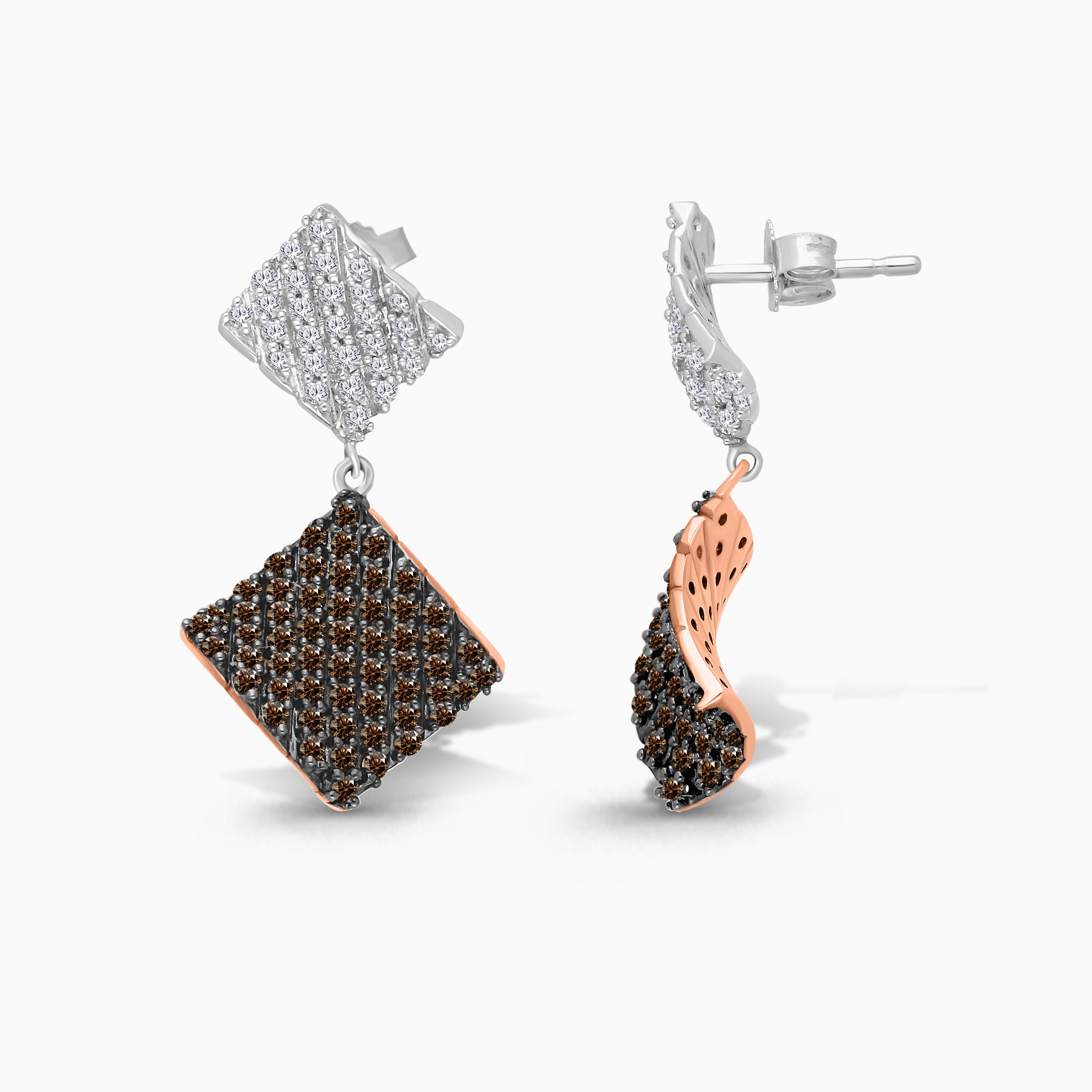 Dangling Duo Diamond Earrings