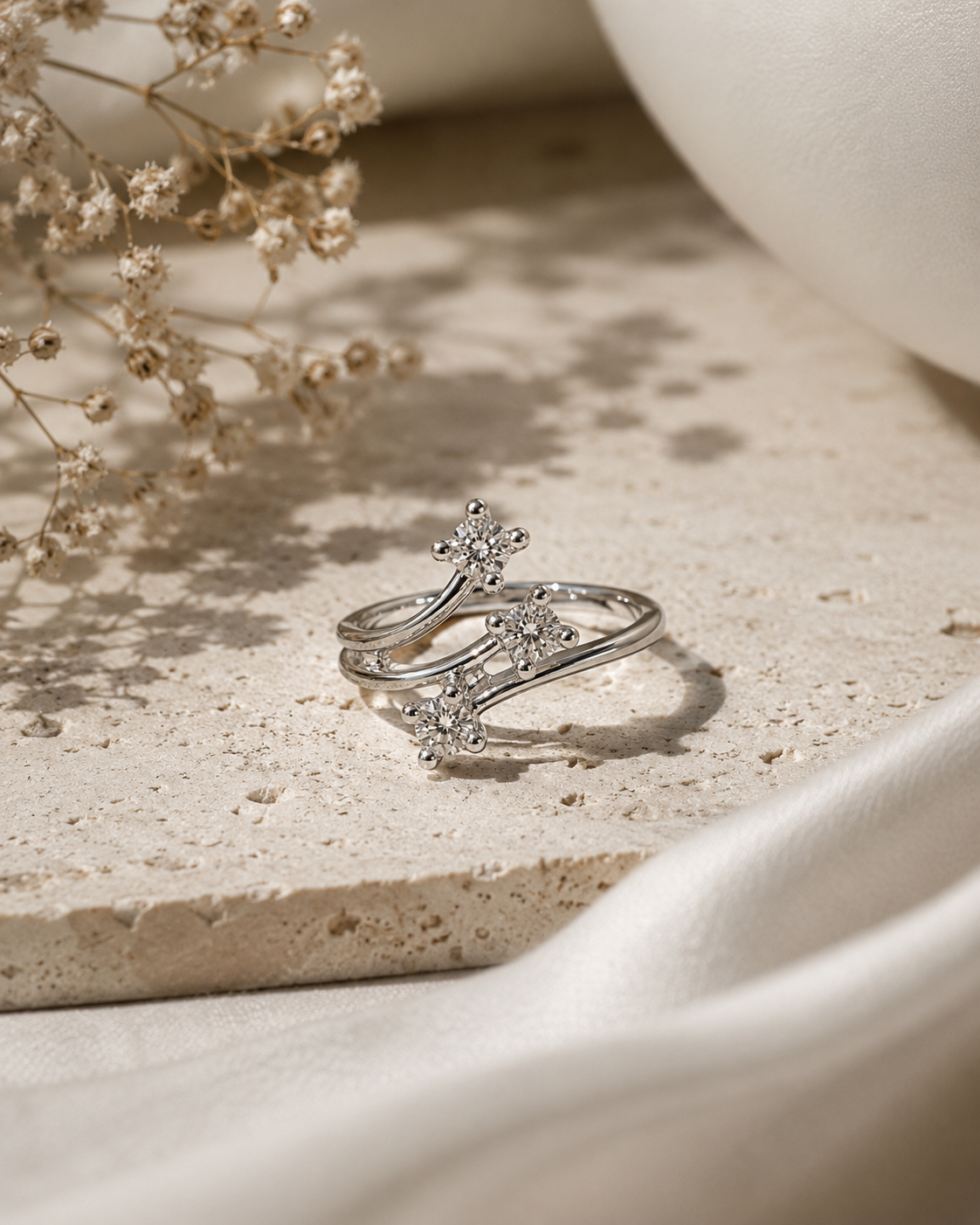 Diamond Burst Ring White Diamond