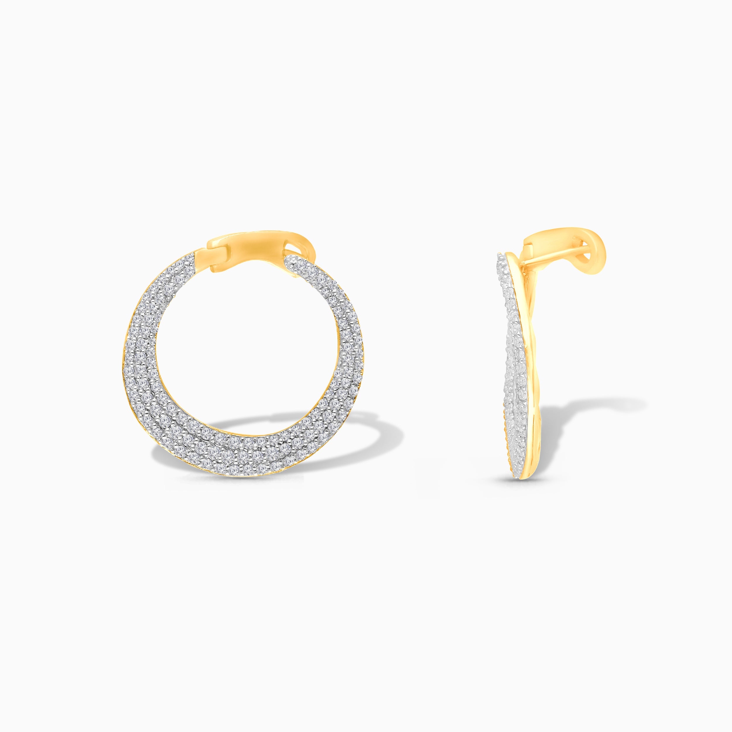 Yellow Gold Diamond Eternal Earrings ETERNAL