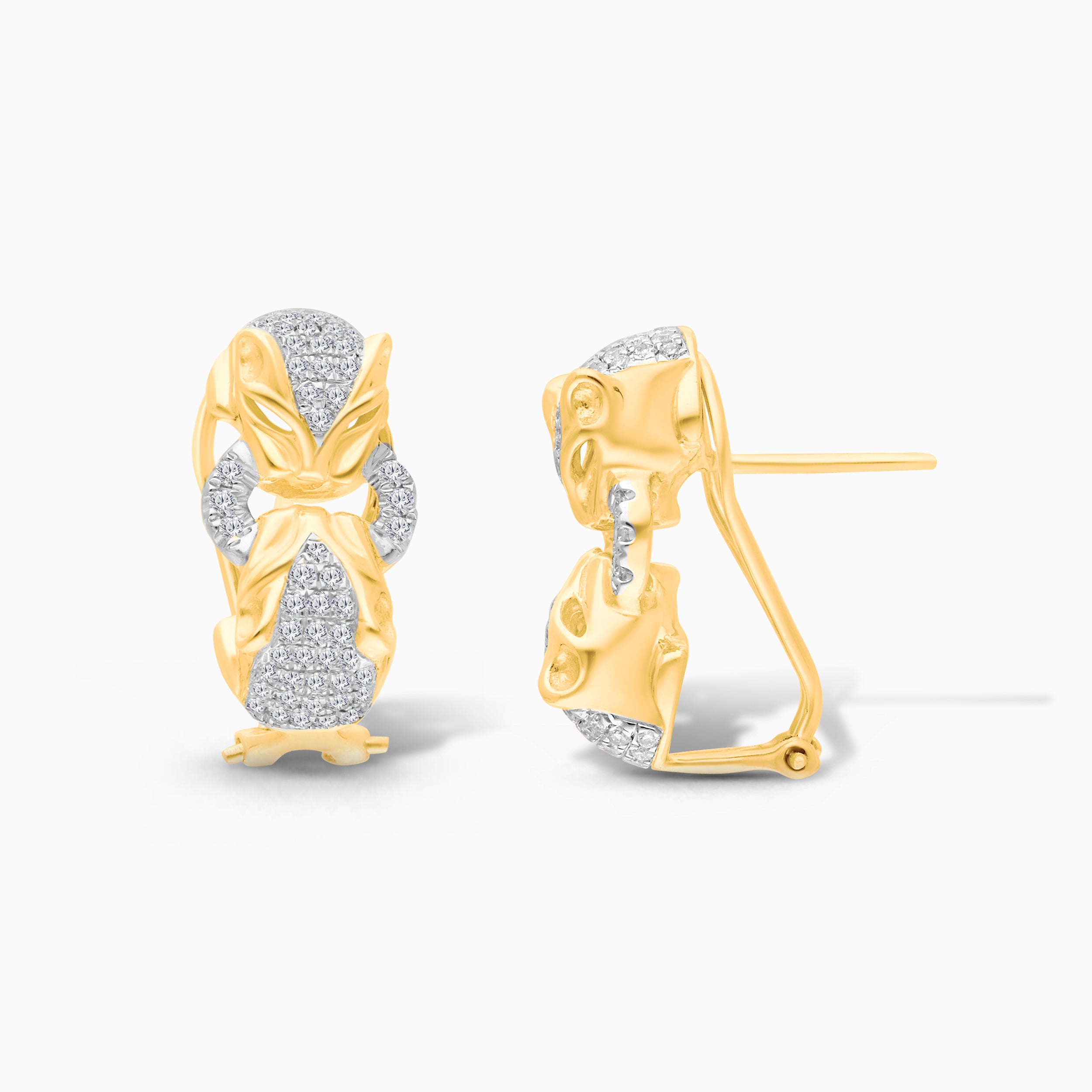 Dueling Leopards Diamond Ring