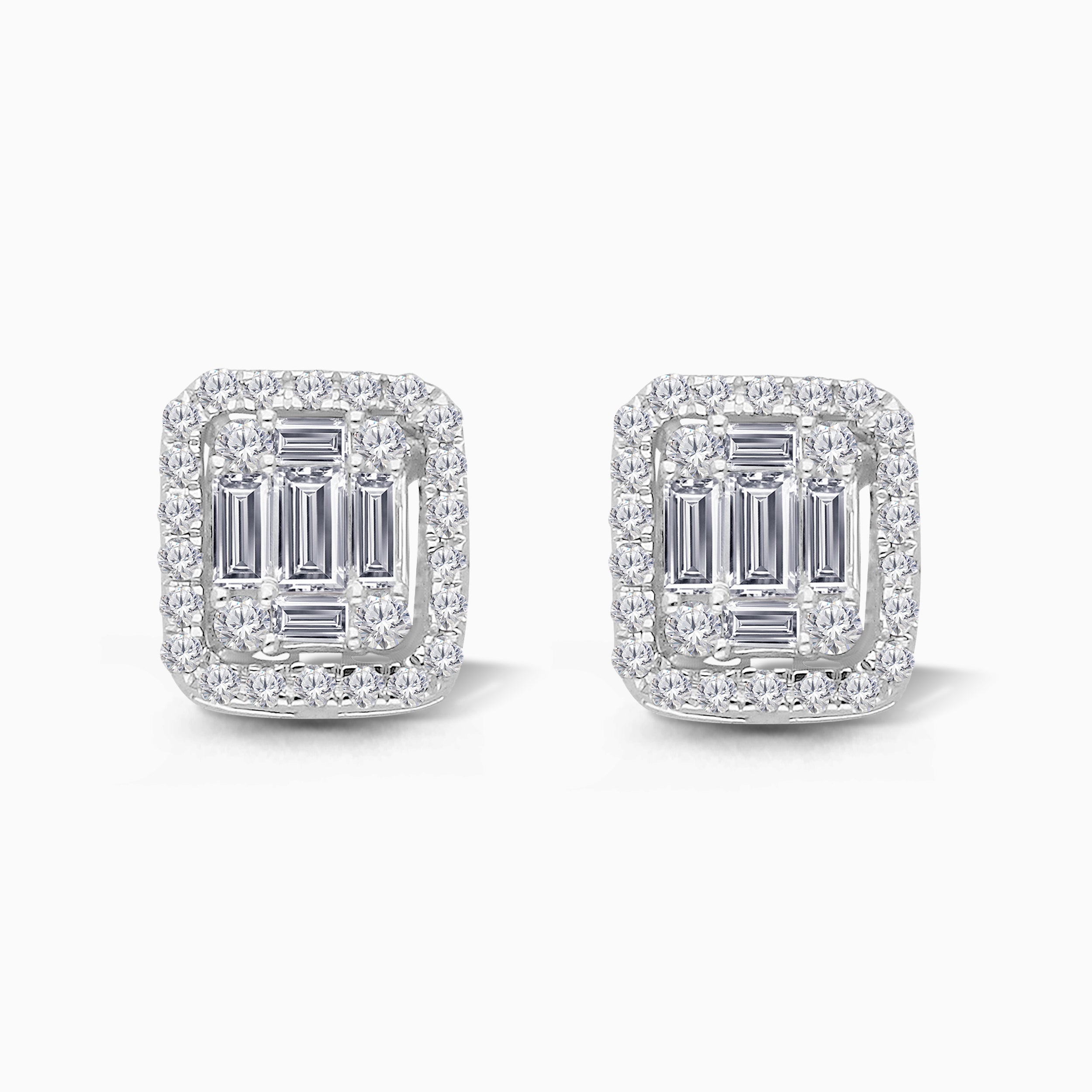 Halo White Diamond Legendary Studs