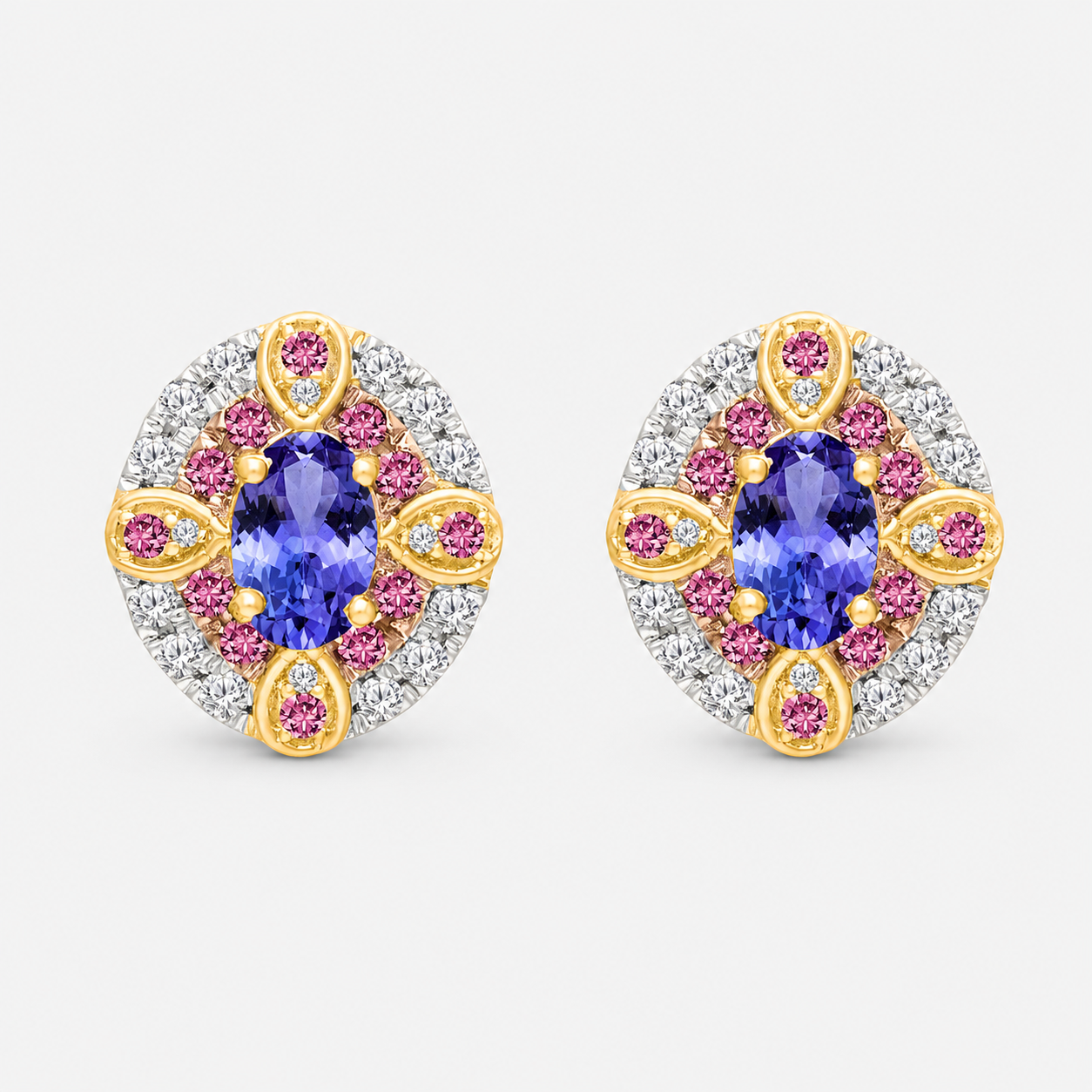 Wrapped In Ribbons Tanzanite Studs Tanzanite